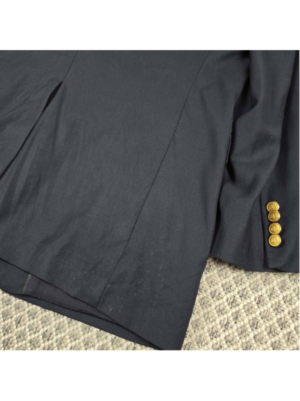 Brooks Brothers Country Club Navy Gold Button Blazer 43L Loro Piana Super 110s - Picture 11 of 14